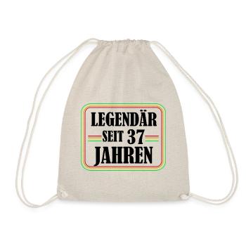 Legendary for 37 years, 37 birthday, finally 37 - Drawstring Bag - nature - Front
