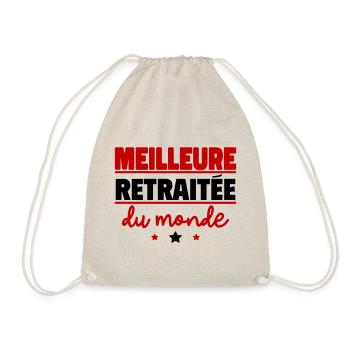 Meilleure retraitée du monde, cadeau de retraite - Sac de sport léger - nature - Devant