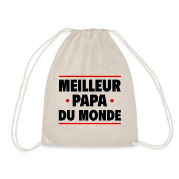 Meilleur papa du monde, fête des pères, noël - Sac de sport léger - nature - Devant