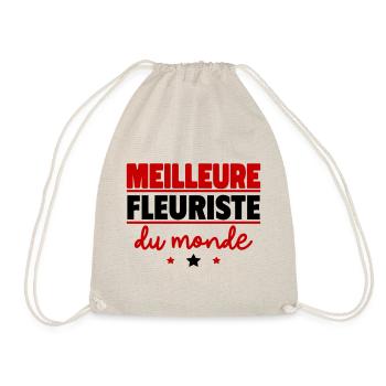 Meilleure fleuriste du monde, cadeau de noël - Sac de sport léger - nature - Devant
