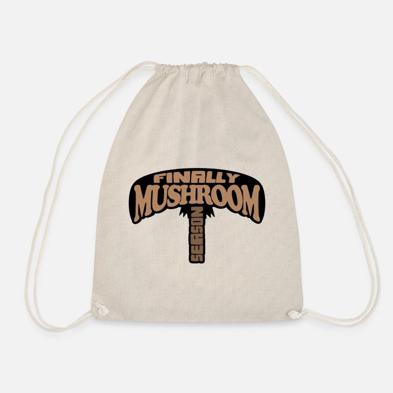 Endlich Pilz-Saison-Design - Turnbeutel - Natur