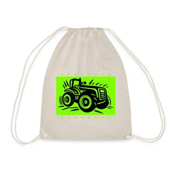 Tractor Farmer Farmer Icon - Drawstring Bag - nature - Front
