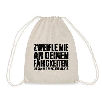 Zweifle nie an deinen Fähigkeiten - Turnbeutel - Natur - Vorne