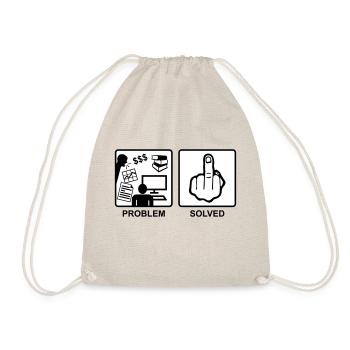 Problem Solved - Finger, Fuck you - Sac de sport léger - nature - Devant