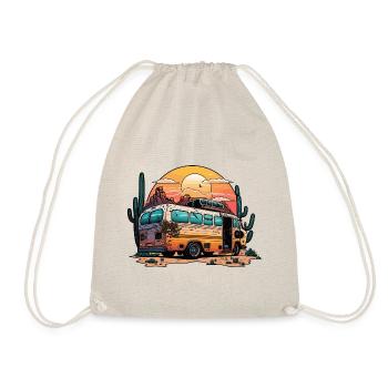 School Bus Adventure - Drawstring Bag - nature - Front