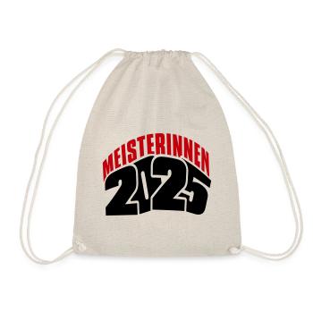 Meisterin 2025 Meisterinnen - Turnbeutel - Natur - Vorne