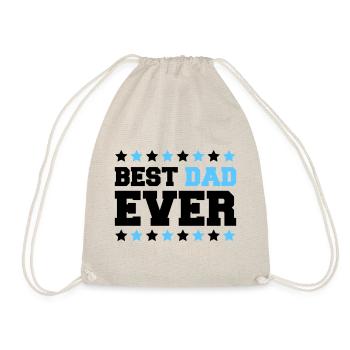 Bold Dad Stars Emblem - Drawstring Bag - nature - Front