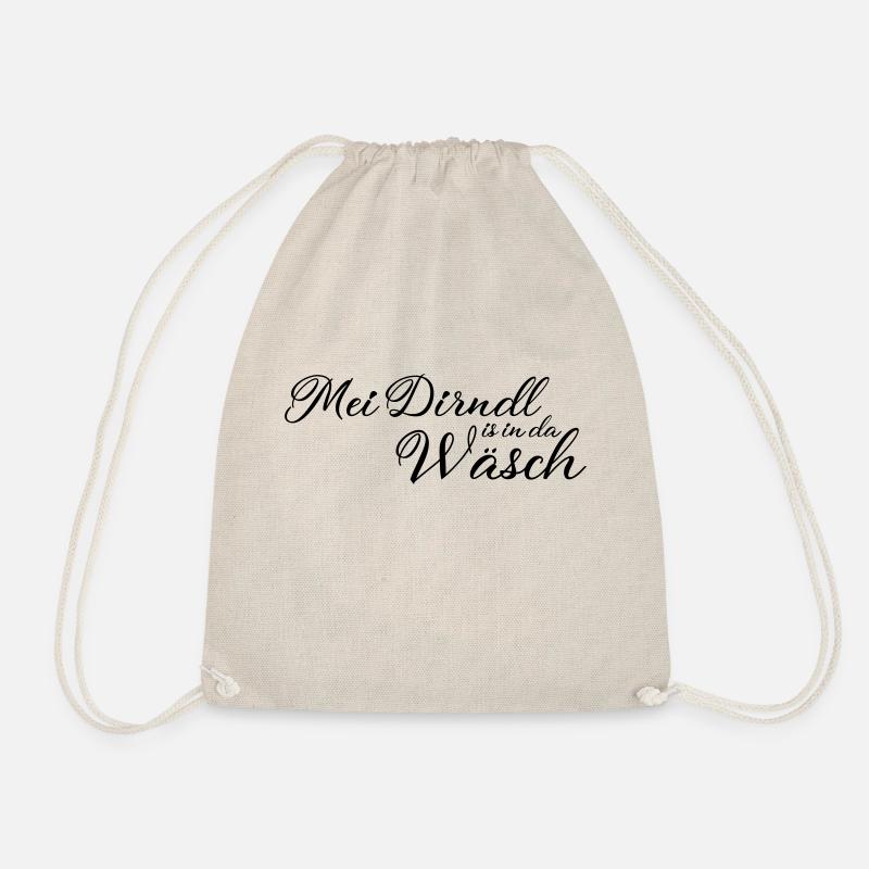 Mei Dirndl est à da Waesch sans - Sac de sport léger - nature