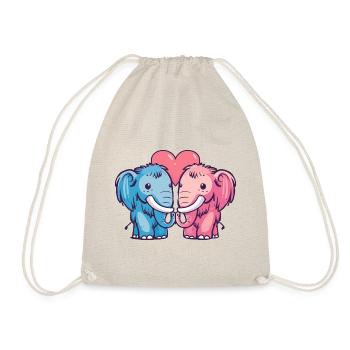 Mammouth Couple Amour Couple Amoureux - Sac de sport léger - nature - Devant