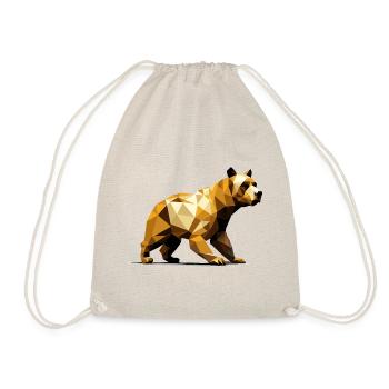3D Bearr GeomeTRIX - Turnbeutel - Natur - Vorne