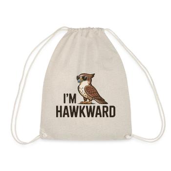 Falke Sonnenbrille Im Hawkward Spruch Lustig Greif - Turnbeutel - Natur - Vorne