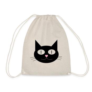 Chat mignon, matou au nez en forme de cœur - Sac de sport léger - nature - Devant