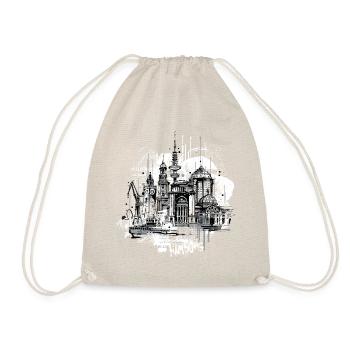 Hamburg illustration - Drawstring Bag - nature - Front