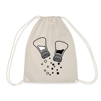 Salière et poivrière - des amis pour toujours :) - Sac de sport léger - nature - Devant