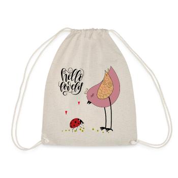 Hello Lovely Valentine - Turnbeutel - Natur - Vorne