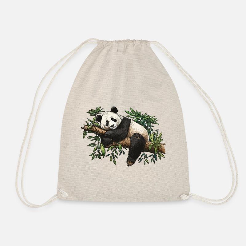 Der Bambus-Panda - Turnbeutel - Natur