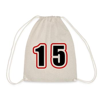 15 Number College - Drawstring Bag - nature - Front
