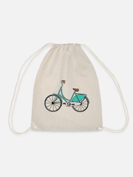 Fahrrad Bike Hollandrad Sommer - Turnbeutel - Natur