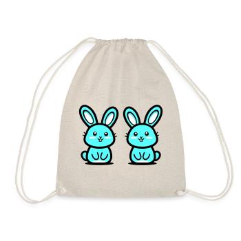 Lapin symbole de Pâques - Sac de sport léger - nature - Devant