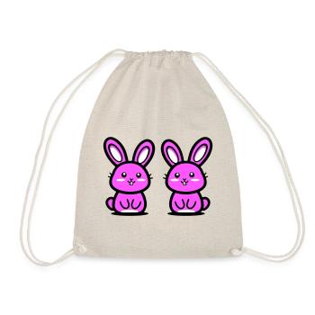 Easter Bunny Easter - Drawstring Bag - nature - Front