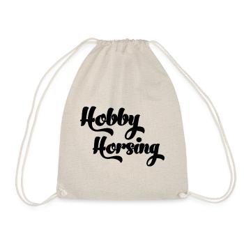 Pferd auf Stöck Pferd in Tasche Hobby Horsing Baby - Turnbeutel - Natur - Vorne