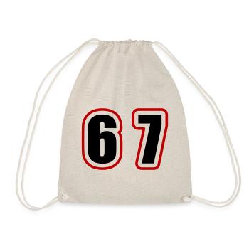 67 Number College - Drawstring Bag - nature - Front