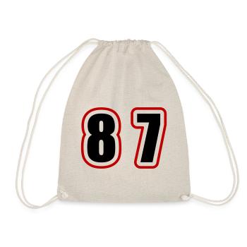 87 Nombre Collège - Sac de sport léger - nature - Devant