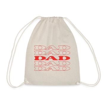 Papa Vater Papa Pop Alter Mann - Turnbeutel - Natur - Vorne