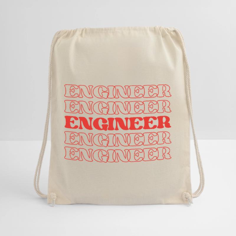 Engineer Designer Developer Technician Builder Drawstring Bag