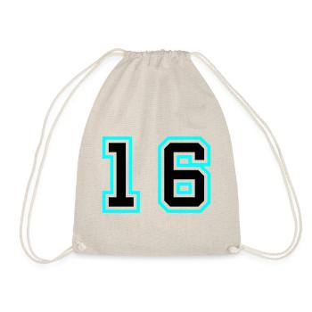 16 Symbole numérique - Sac de sport léger - nature - Devant