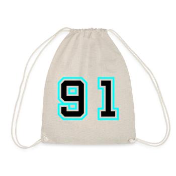 91 Symbole numérique - Sac de sport léger - nature - Devant