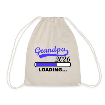 Grandpa 2026 Loading Fortschrittsanzeige - Turnbeutel - Natur - Vorne