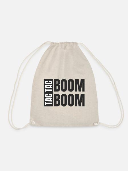 TAC TAC BOOM BOOM - Turnbeutel - Natur