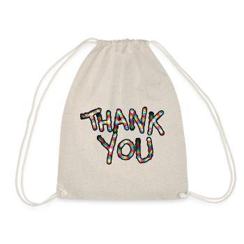 Thank You - Drawstring Bag - nature - Front