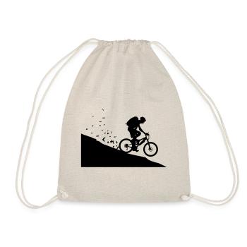 Mountain bikers - Drawstring Bag - nature - Front