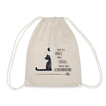 CAT ANGEL - Turnbeutel - Natur - Vorne