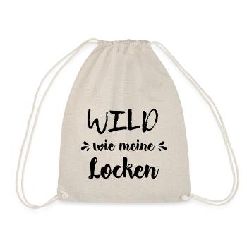 Wild curls curly hair gift curly hair - Drawstring Bag - nature - Front