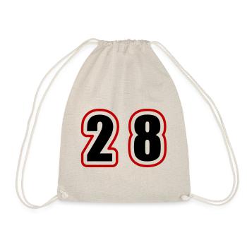 28 Nombre Collège - Sac de sport léger - nature - Devant