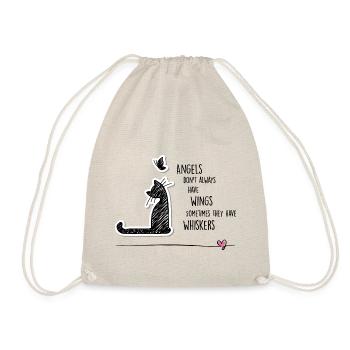 Cat angels - Drawstring Bag - nature - Front