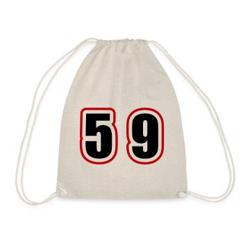 59 Number College - Drawstring Bag - nature - Front
