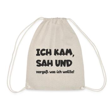 Ich kam, sah und vergaß - Turnbeutel - Natur - Vorne