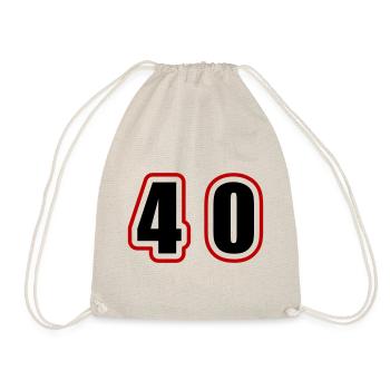 40 Number College - Drawstring Bag - nature - Front