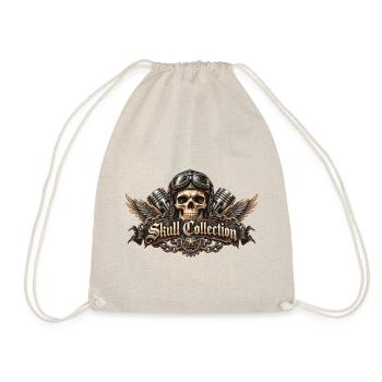 Skull biker biker wings Skull Collection - Turnbeutel - Natur - Vorne