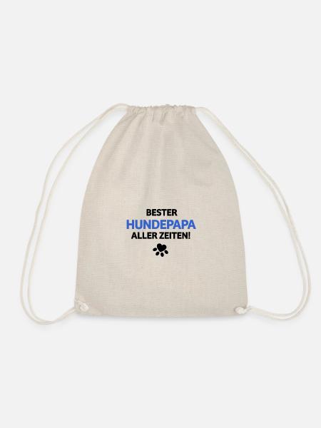Bester Hundepapa aller Zeiten - Turnbeutel - Natur