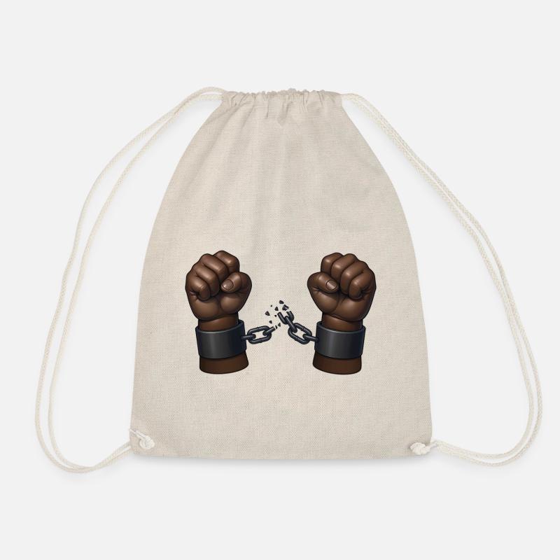 BLACK LIVE MATTER - freedom & rights - Drawstring Bag - nature