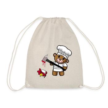 Teddy Bear Fantasy Horror Cook Meat Vegan Chicken - Sac de sport léger - nature - Devant