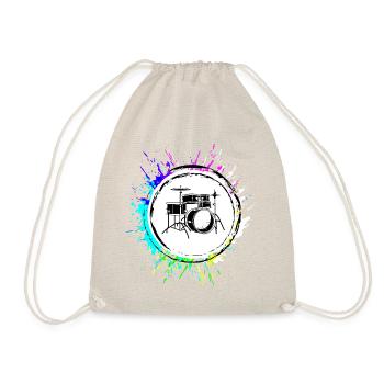 Drums Music - Drawstring Bag - nature - Front