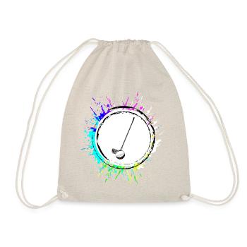 Golf Sport Symbol - Turnbeutel - Natur - Vorne