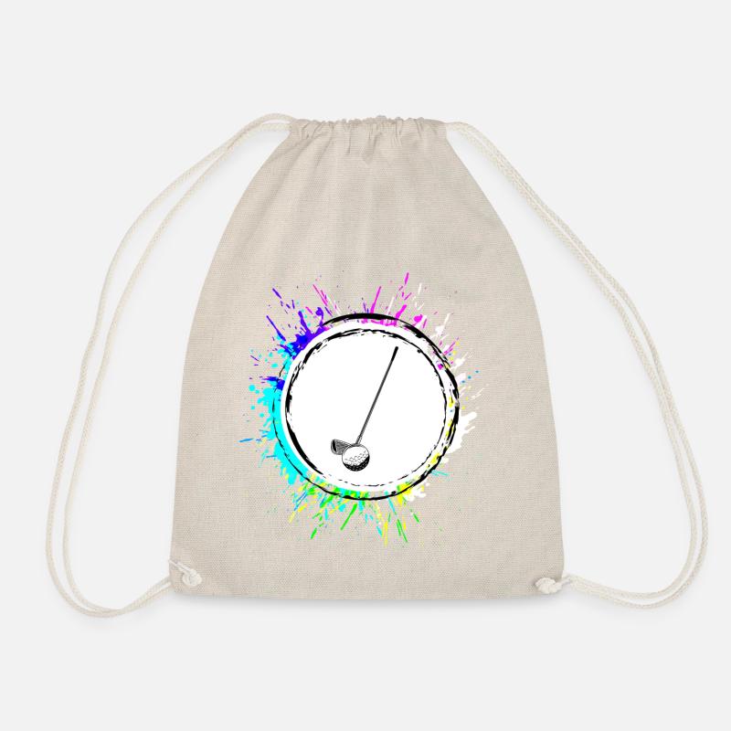 Golf Sport Symbol - Turnbeutel - Natur