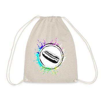 Hotdog Symbol Colorful - Drawstring Bag - nature - Front